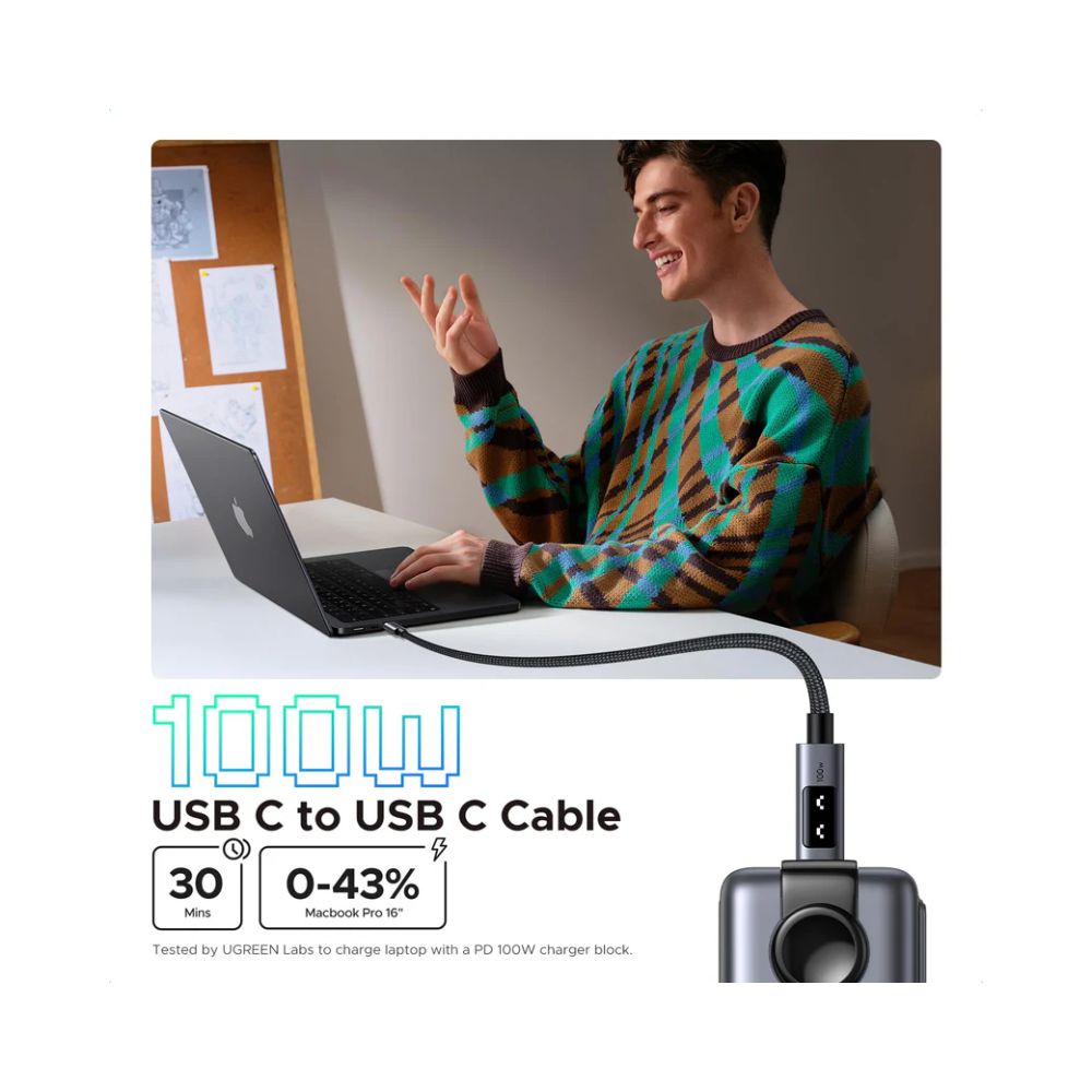 UGREEN Uno USB-C to USB-C Cable 100W