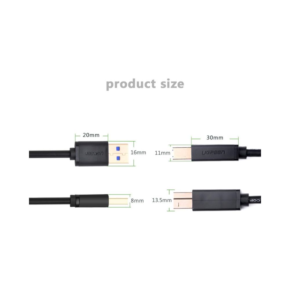 UGREEN USB A Male to B Male Cable 3.0 2M