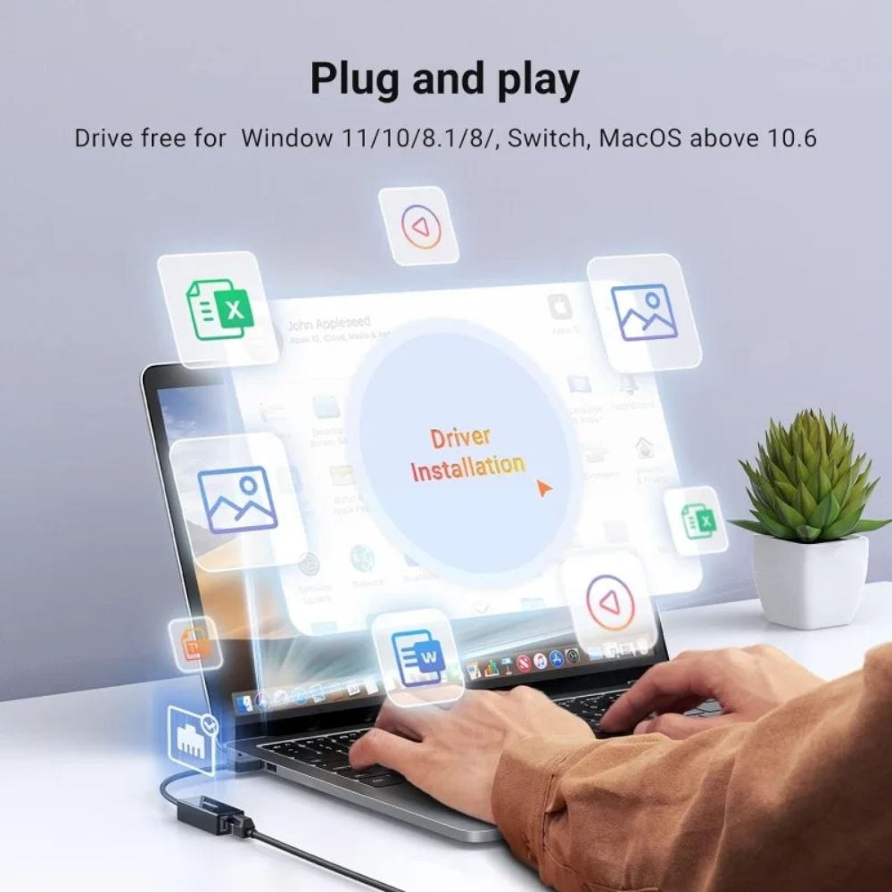 UGREEN USB-A to Ethernet Adapter (10/100 Mbps)