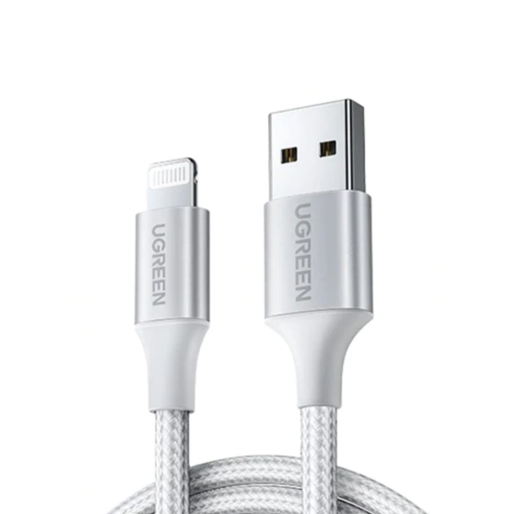 UGREEN USB-A to Lightning Braided Cable, MFI Apple Certified, Fast Charging