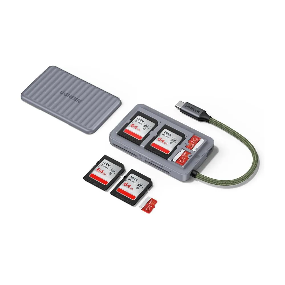 UGREEN USB-C SD Card Reader with Storage Case
