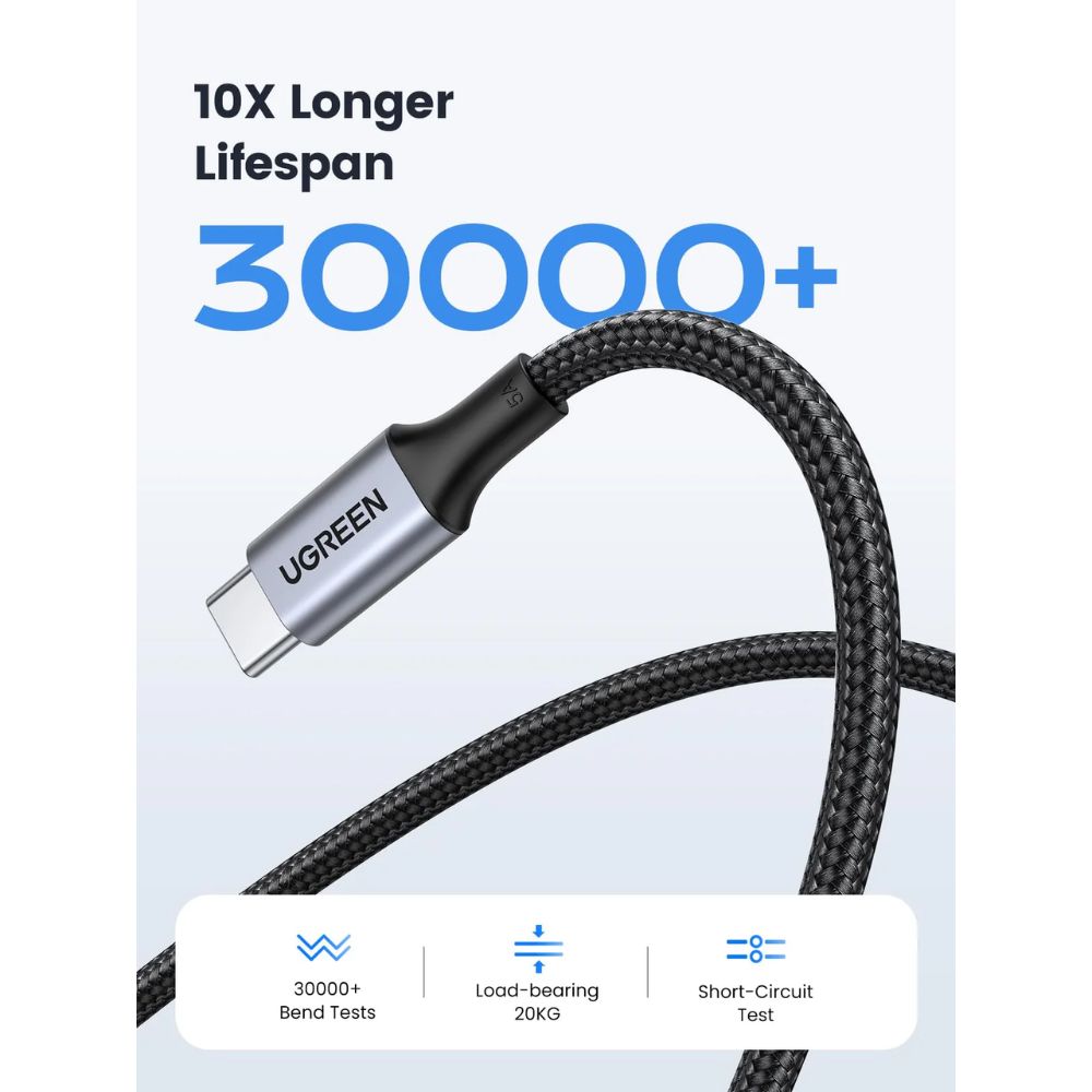 UGREEN USB-C to USB-C 100W 2M Braided Cable