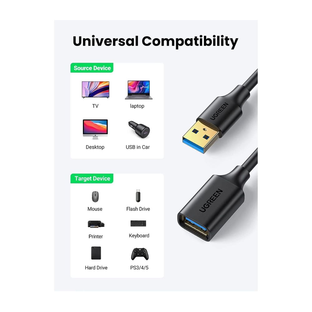 UGREEN USB Cable AM to BM Print Cable 2.0