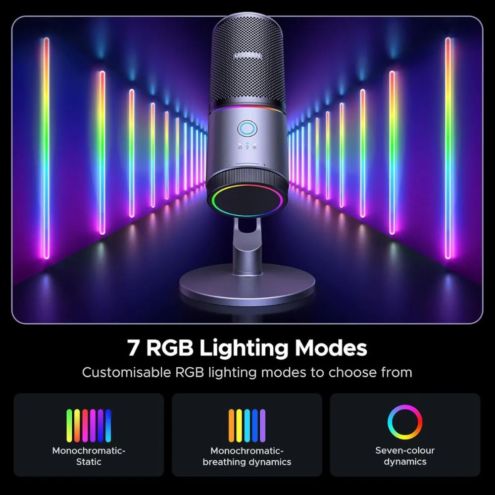 UGREEN USB Microphone for PC with RGB Lights