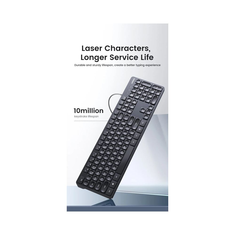 UGREEN USB Wired Keyboard Durable and Comfort