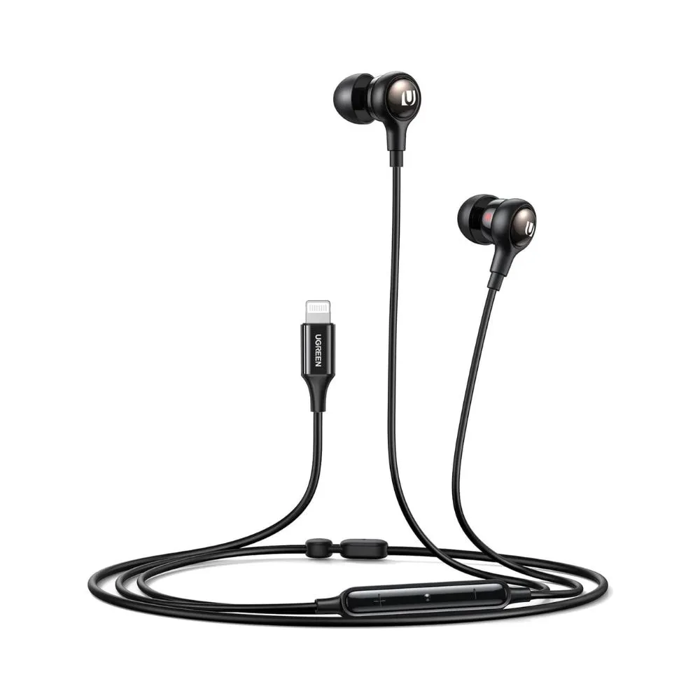 UGREEN Wired Headphones MFi Certified Lightning Earbuds