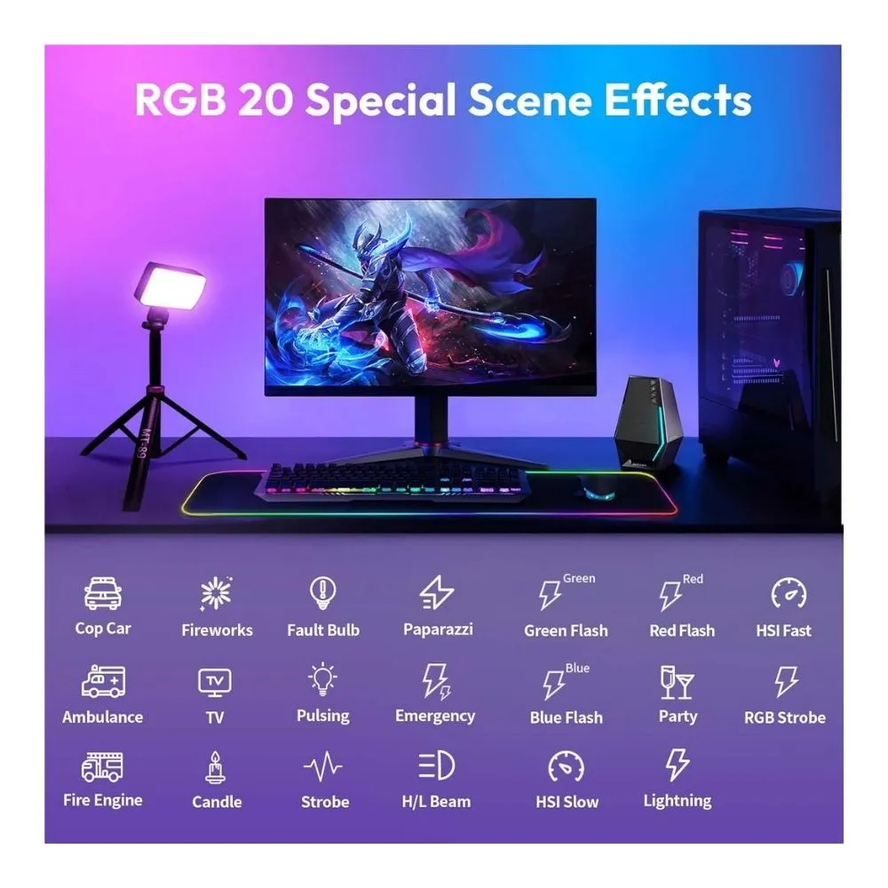 ULANZI LM-P40 RGB LED Video Light