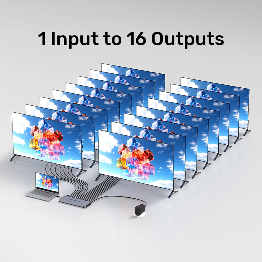 Unitek 4K HDMI Splitter 1 In 16 Out