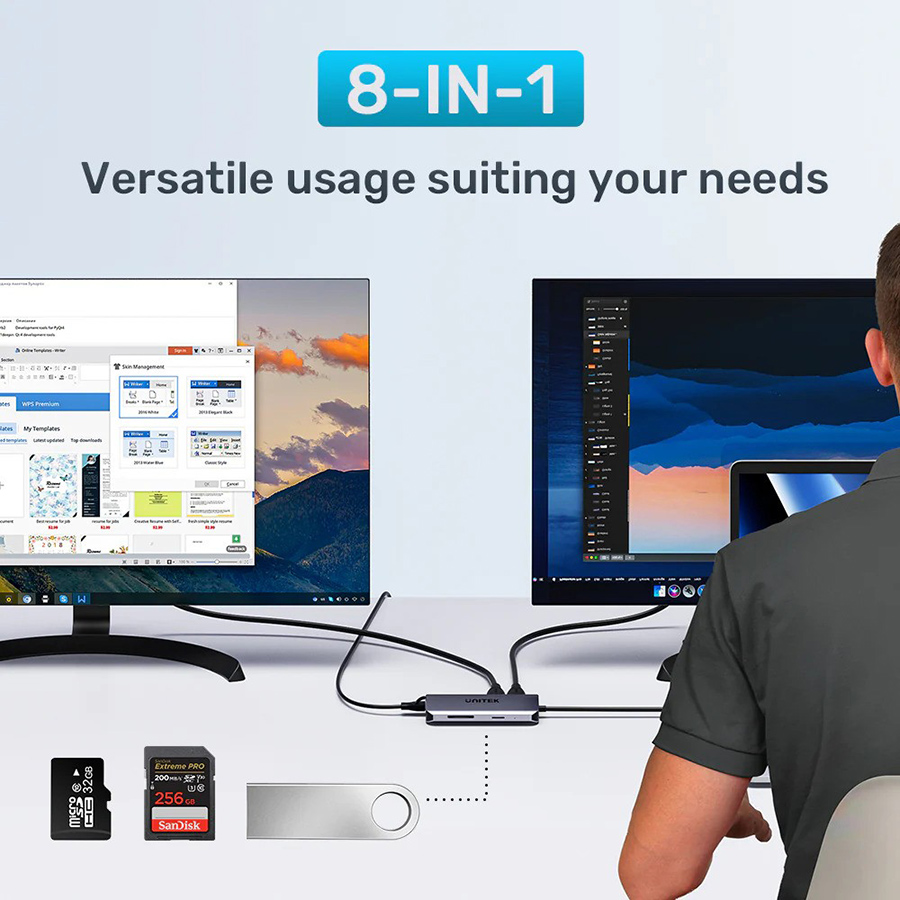 Unitek 8-in-1 USB-C Hub w/ Power delivery