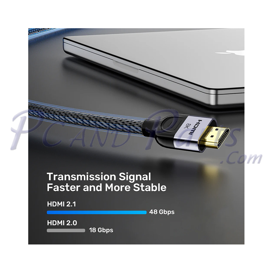 Unitek 8K Braided Nylon HDMI 2.1 Cable 3M