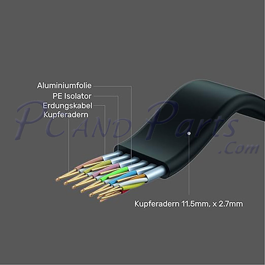 Unitek C11063BK-5M 4K 60Hz High Speed HDMI Flat Cable