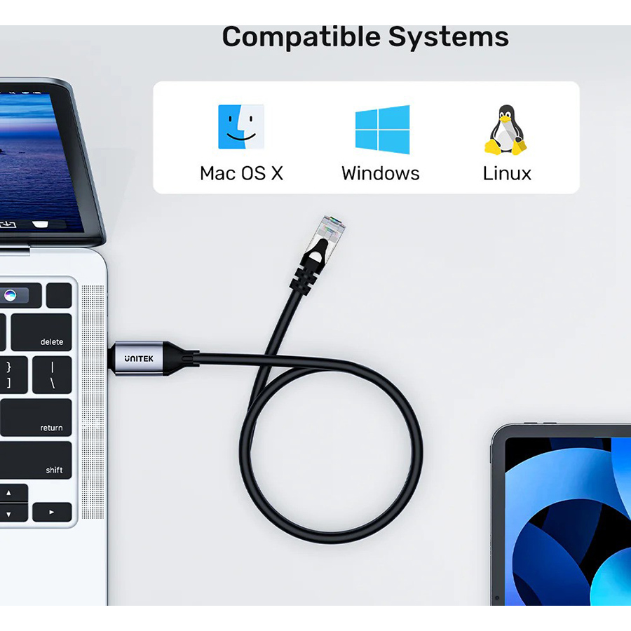 Unitek C18148A-3M USB-C to Ethernet Cable 3 Meters