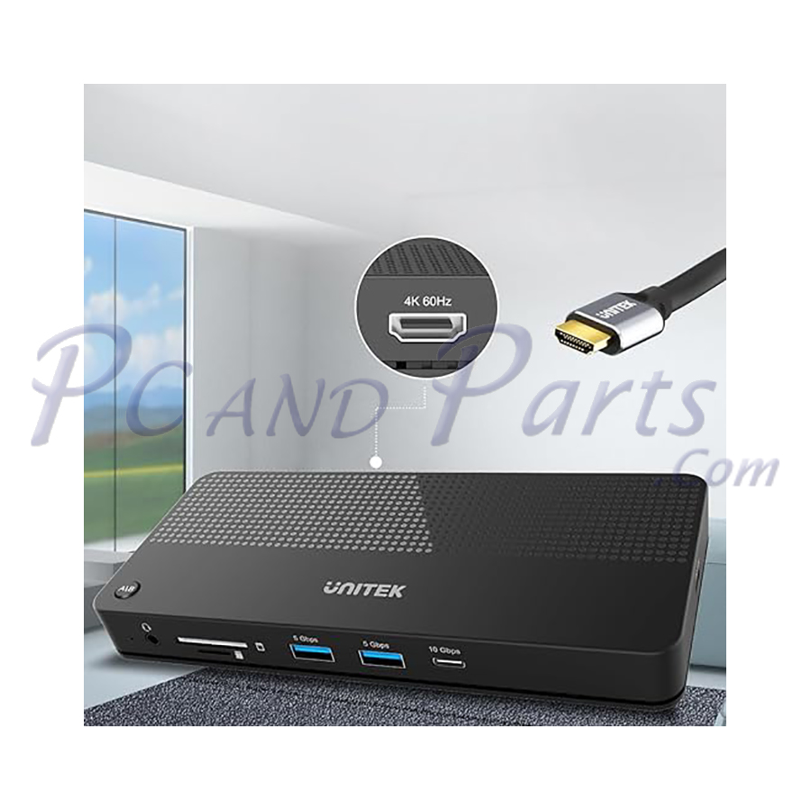 Unitek D1077A USB-C 4K KVM Docking Station