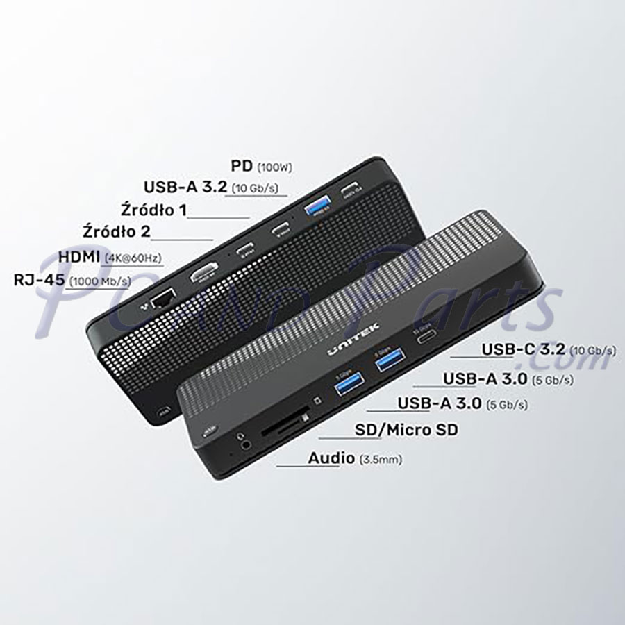 Unitek D1077A USB-C 4K KVM Docking Station
