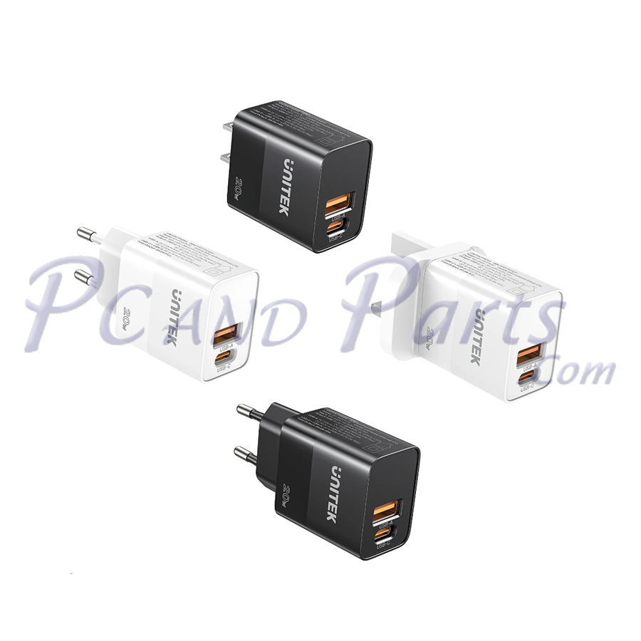 Unitek P1124ABK01-EU 20W Wall Charger