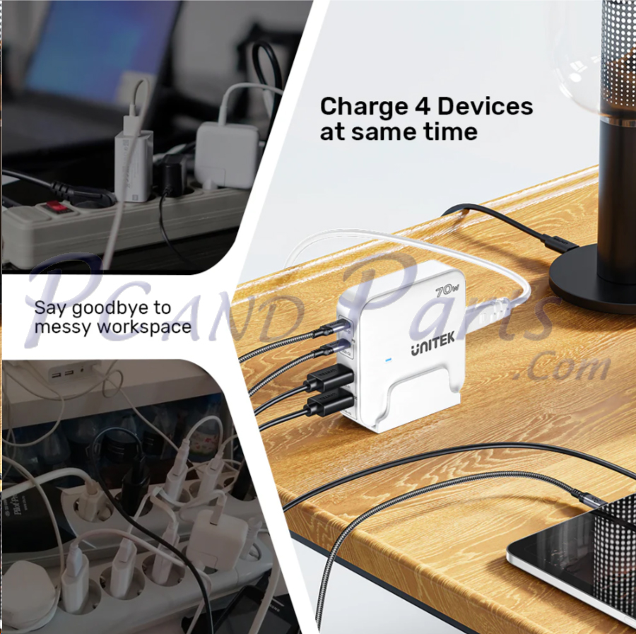 Unitek P1228AWH01-EU 70W Desktop GaN Charging Station