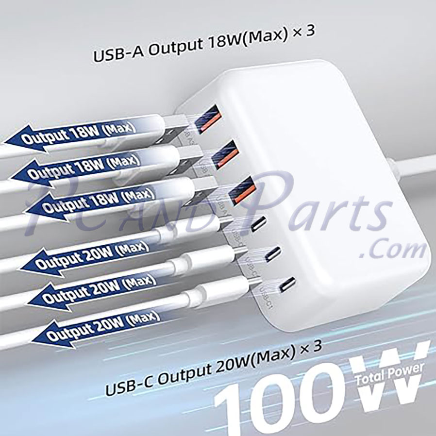 Unitek P1229AWH01-EU 100W Desktop GaN Charging Station