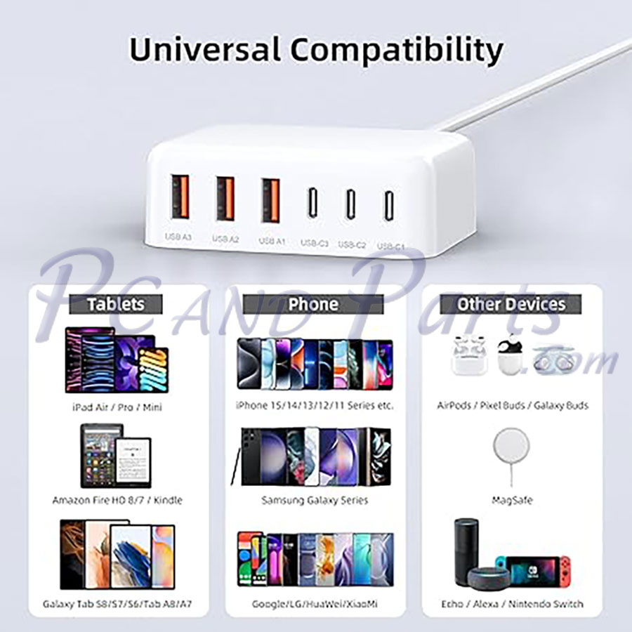 Unitek P1229AWH01-EU 100W Desktop GaN Charging Station