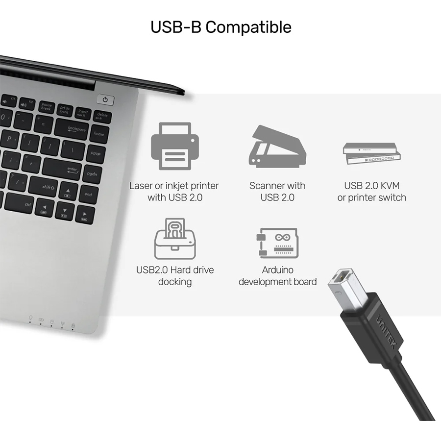 Unitek USB 2.0 to USB-B Cable 2M