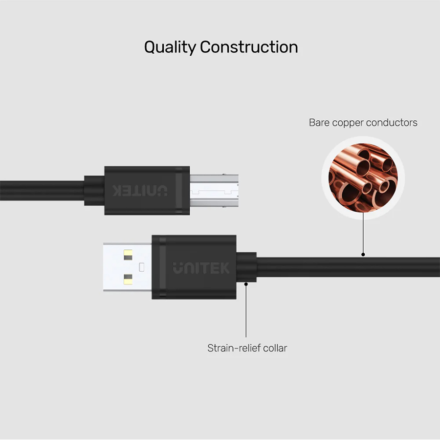 Unitek USB 2.0 to USB-B Cable 2M