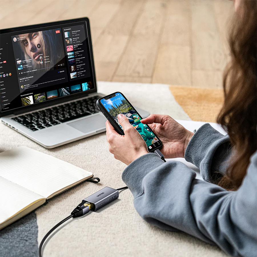 Unitek USB-C to 5Gbps Ethernet Adapter | U1343AGY01