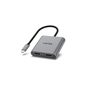 Unitek V1404A USB-C to Dual DisplayPort Adapter