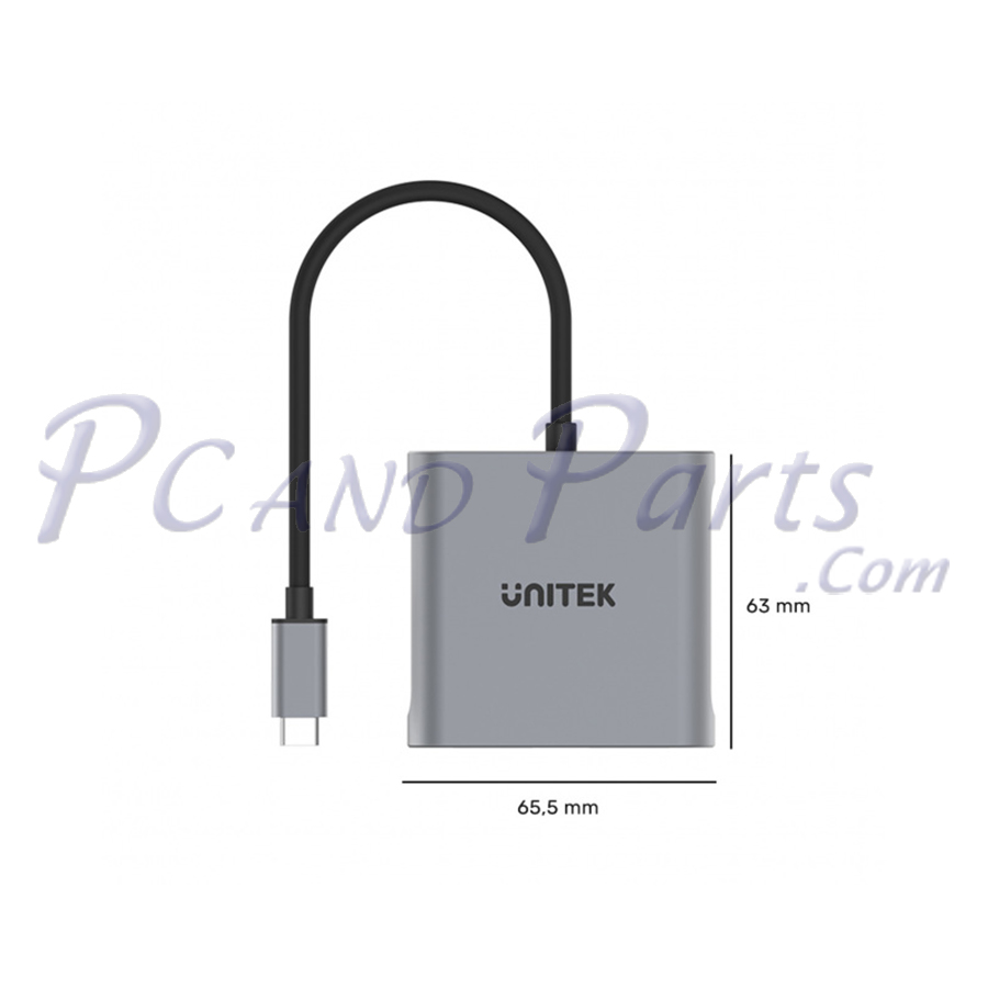 Unitek V1404A USB-C to Dual DisplayPort Adapter
