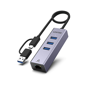 Unitek Y-3088B 4-in-1 Ethernet Hub