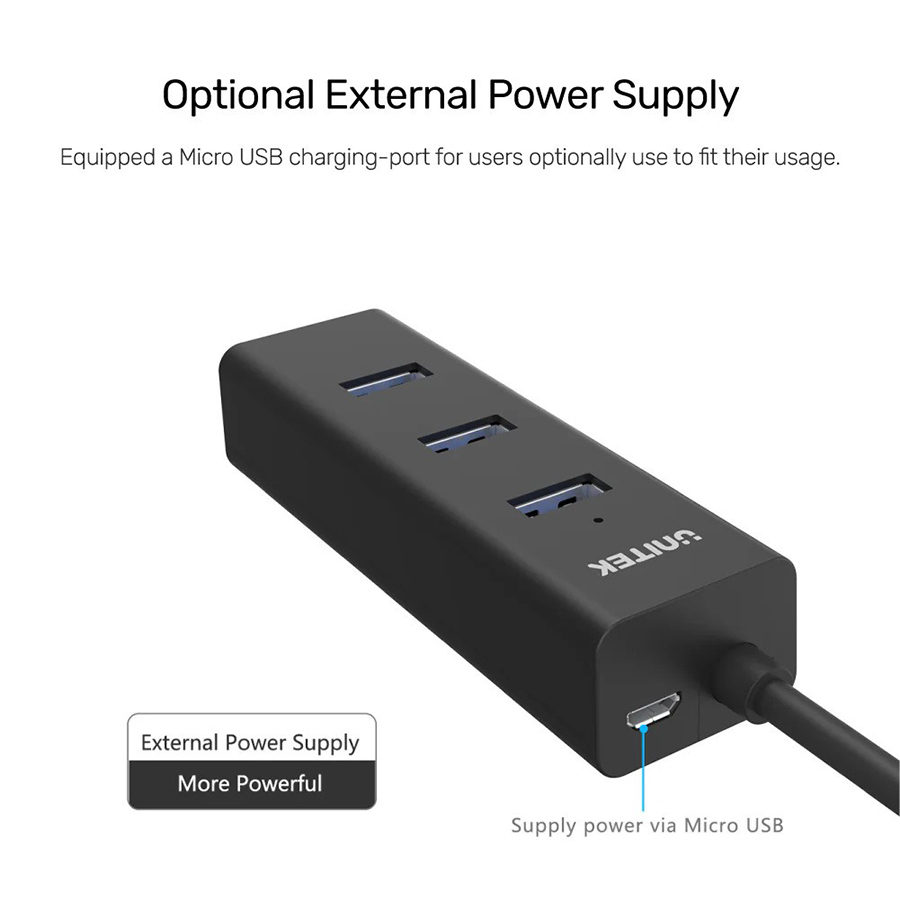 Unitek Y-3089 4 Ports Powered USB 3.0 Hub