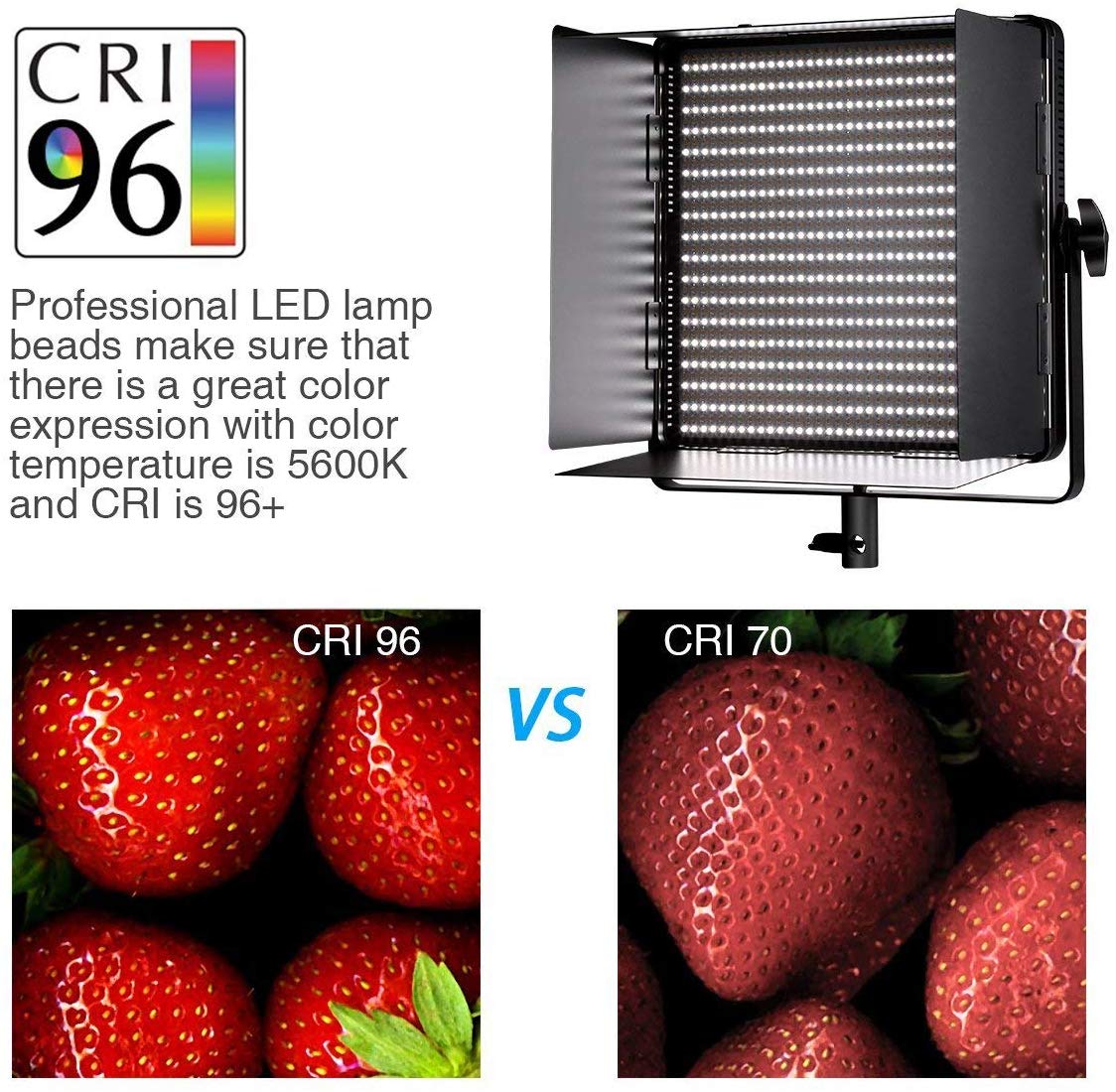 Viltrox VLD60T Professional Photography LED Light with Brightness and Color Temperature Adjustment