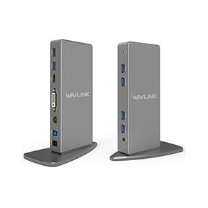 Wavlink UG39DK7 USB 3.0 Aluminum Universal Docking Station