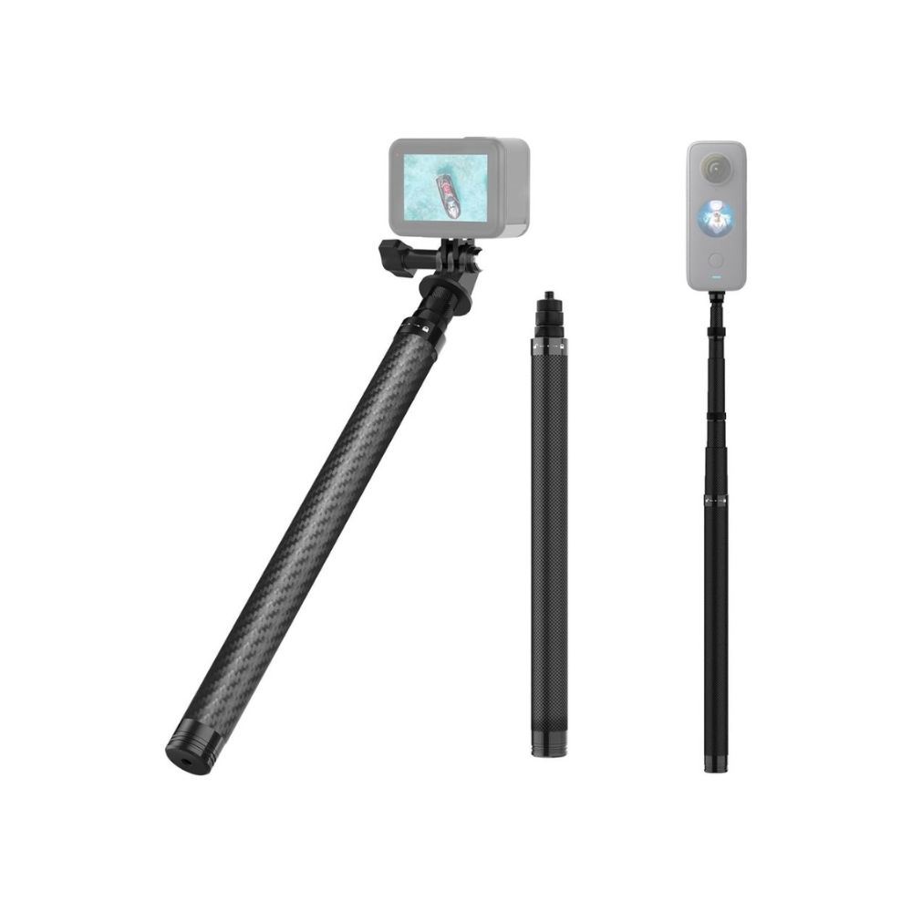 WELYOK 150cm Adjustable Extension Pole Carbon Fibre Selfie Stick
