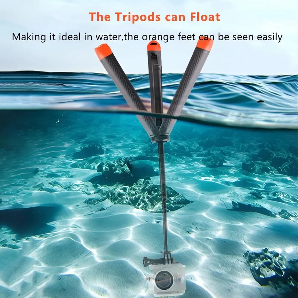 WELYOK Waterproof Selfie Stick Floating Hand Grip Tripod