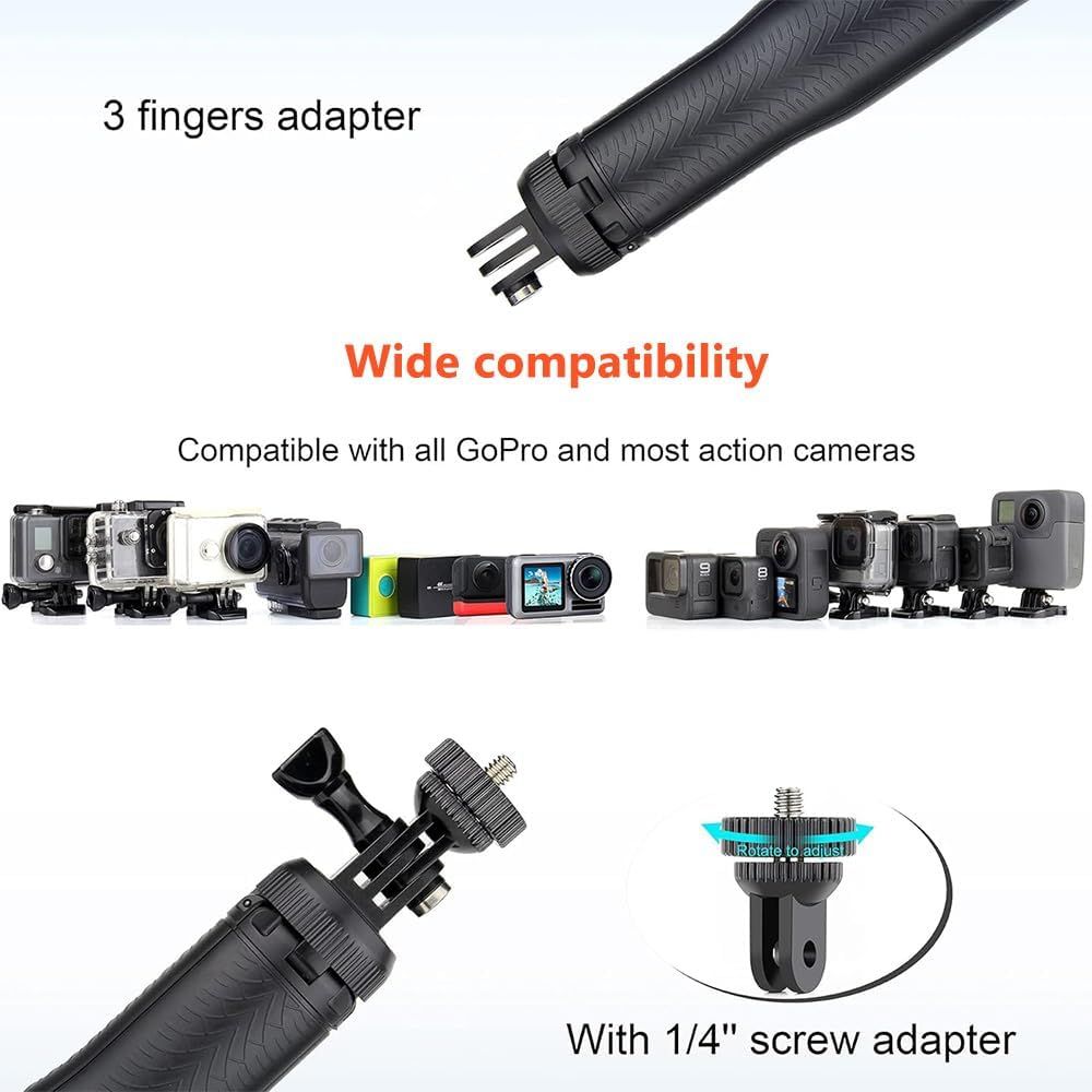 WELYOK Waterproof Selfie Stick Floating Hand Grip Tripod