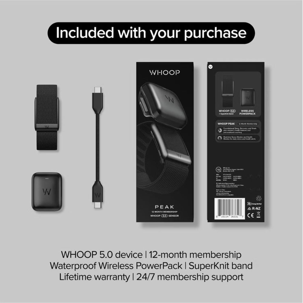 WHOOP Peak 5.0 – Health and Fitness Tracker
