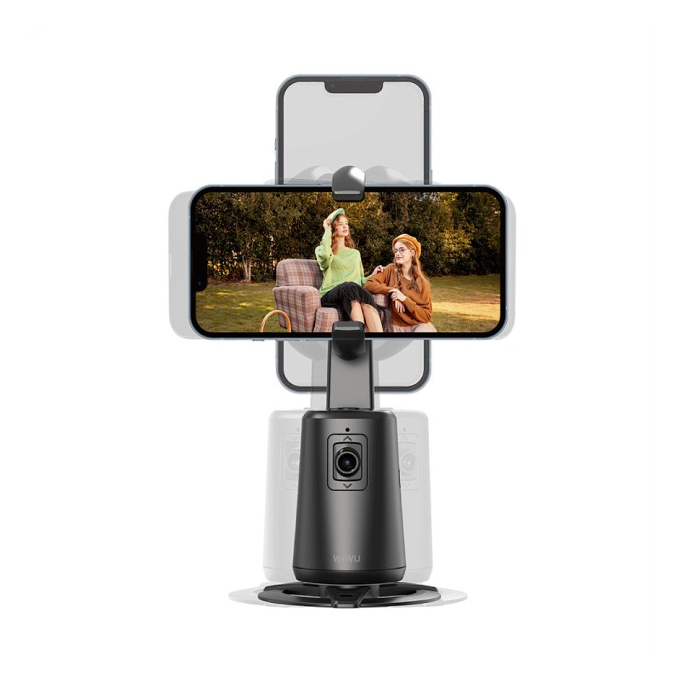 WiWU 360 Camera Gimbal Stabilizer Intelligent AI Camera Video Selfie Stick Magnetic Three-axis Stick