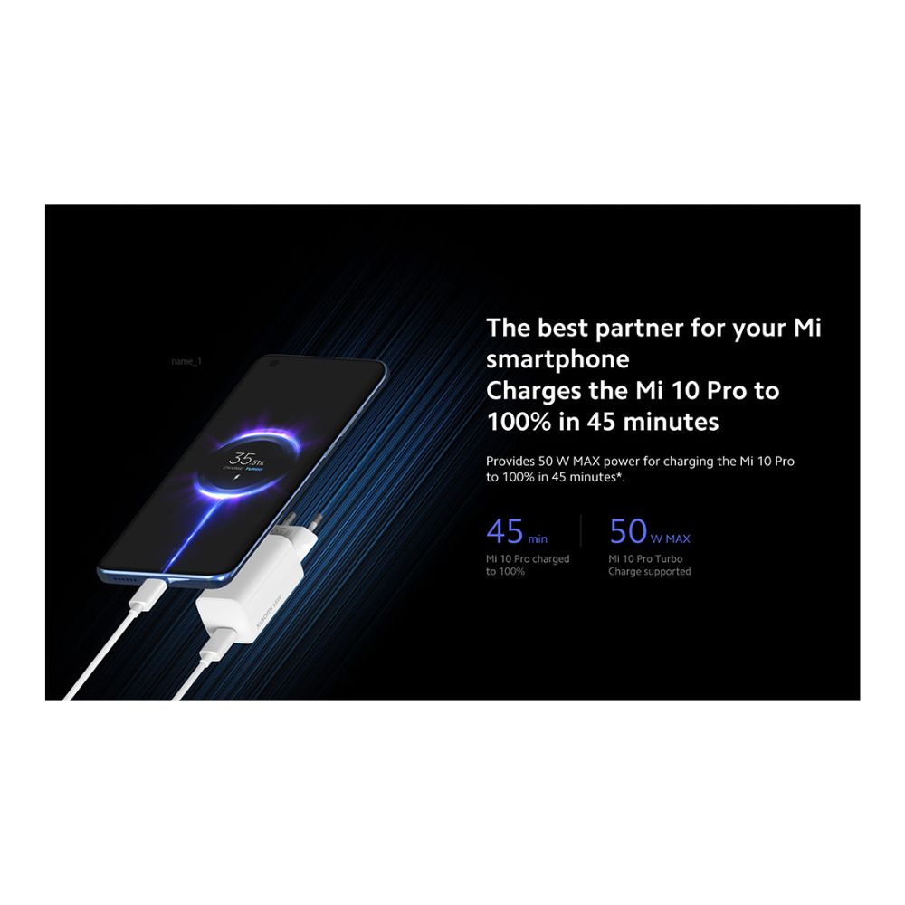 Xiaomi Mi Charger 65W GaN Tech USB Type A + USB Type C