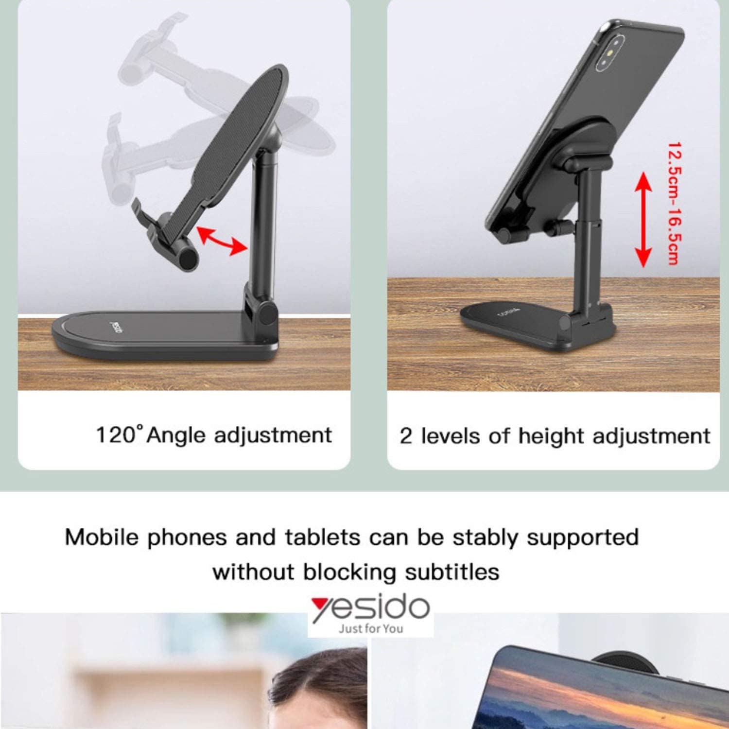 Yesido C85 Mini Foldable desktop Mobile holder