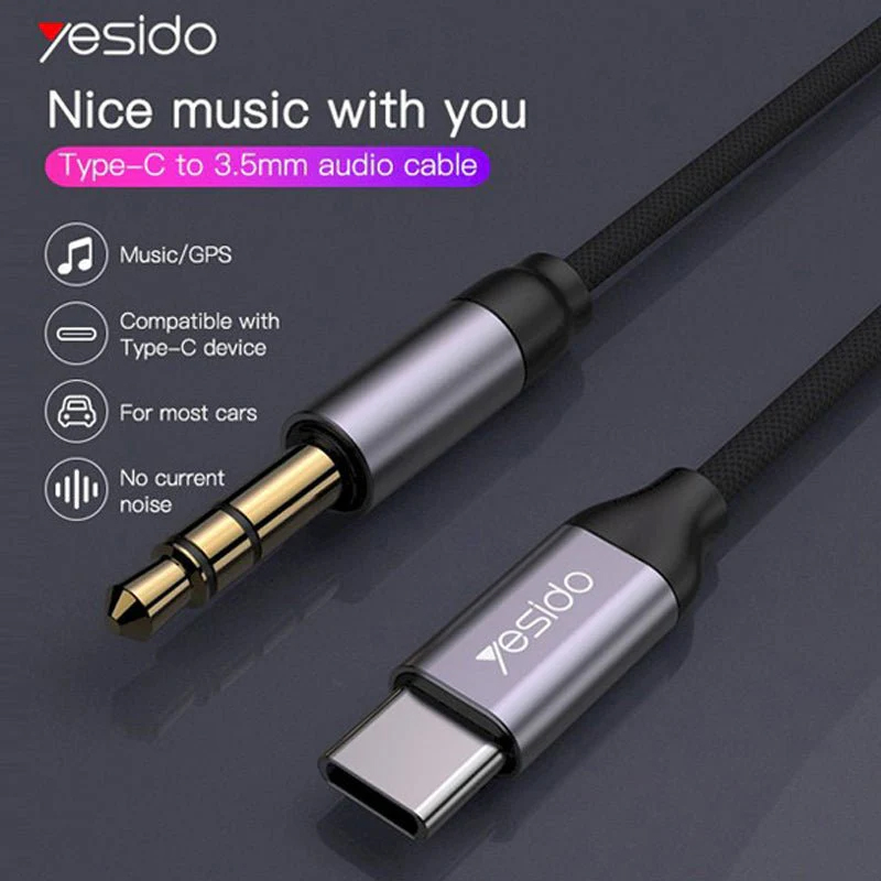 Yesido Yau20 Aux Adapter Type-c to 3.5mm Audio Cable