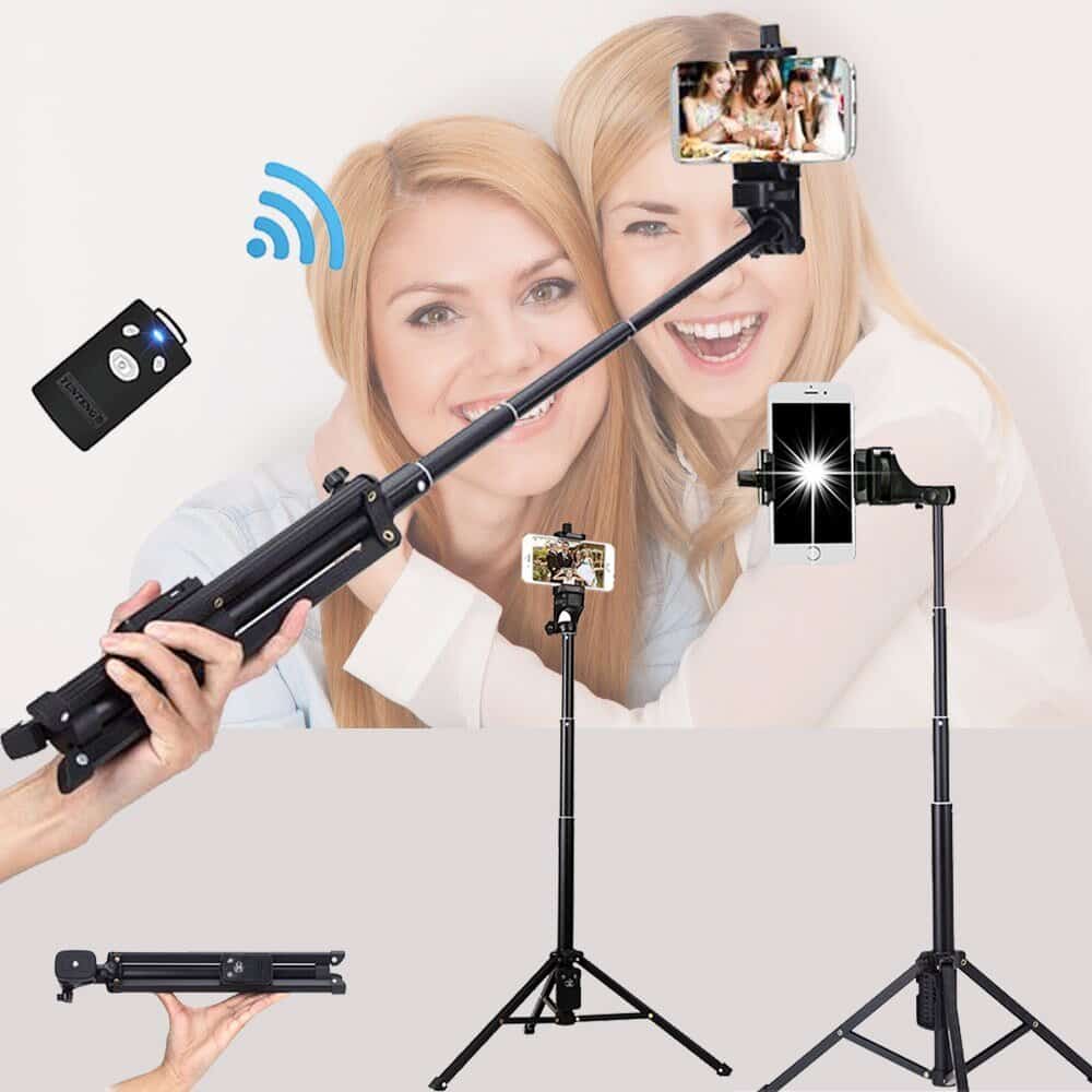 Yunteng VCT-1688 3 in 1 Mini Tabletop Selfie Tripod