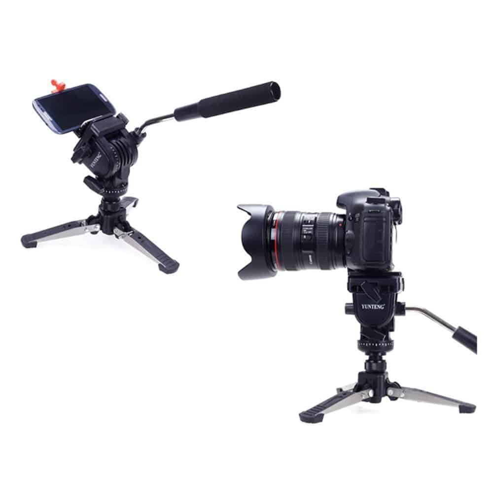 Yunteng VCT-288 Photography Tripod Monopod With Fluid Pan Head