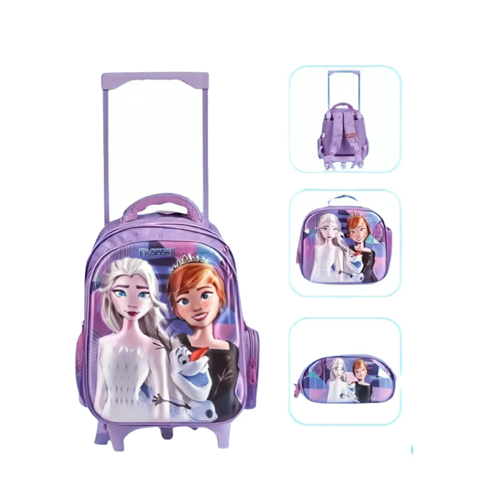 Frozen 14" Trolley School Bag with Lunch Bag and Pencil Case | 478146-6