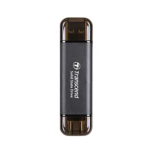 Transcend 256GB ESD310C USB Type-A/USB Type-C Portable SSD Black